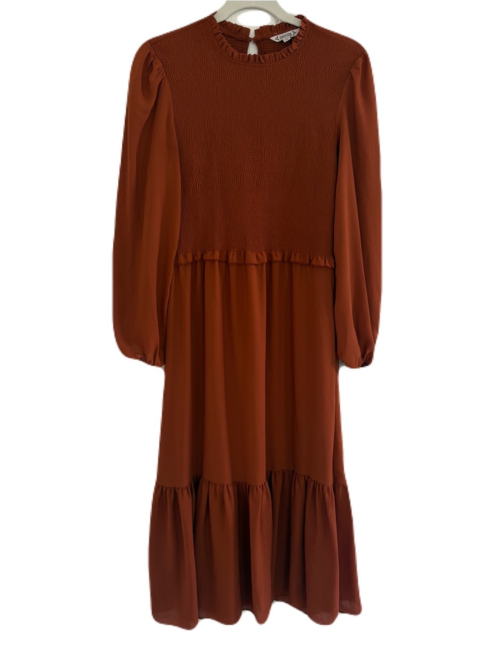 Nanette Lepore Rust Brown Maxi Dress